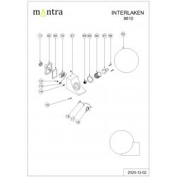 INTERLAKEN * APLIQUE IP54 G9 NEGRO