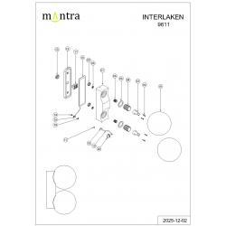 INTERLAKEN * APLIQUE IP54 2*G9 NEGRO