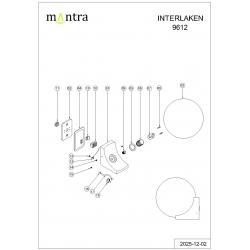 INTERLAKEN * APLIQUE IP54 G9 NEGRO