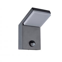 ALPINE * APLIQUE LED IP65 6W 3000K GRIS OSCURO SENSOR