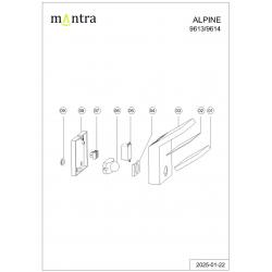 ALPINE * APLIQUE LED IP65 6W 3000K BLANCO SENSOR