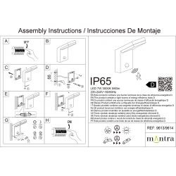 ALPINE * APLIQUE LED IP65 6W 3000K BLANCO SENSOR