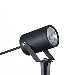 QUEBEC LED * PIQUETA EXTERIOR 10W 3000K IP65 NEGRO