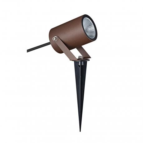 QUEBEC LED * PIQUETA EXTERIOR 10W 3000K IP65 CORTEN