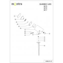 QUEBEC LED * PIQUETA EXTERIOR 10W 3000K IP65 CORTEN