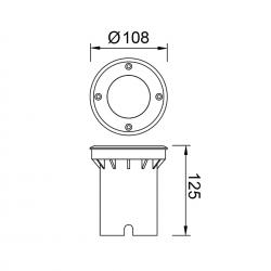 ZERMAT * FOCO SUELO IP67 GU10