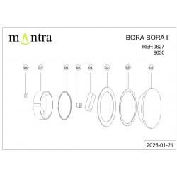 BORA BORA II * APLIQUE LED IP65 20W 3000K BLANCO