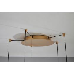 OASIS * LAMPARA LED 72W ORO - 5 COLGANTES - DIMABLE TRIAC
