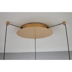 OASIS * LAMPARA LED 40W ORO - 3 COLGANTES - DIMABLE TRIAC
