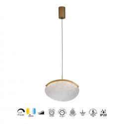 OASIS * COLGANTE LED 12W ORO - DIMABLE TRIAC