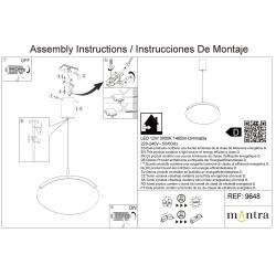 OASIS * COLGANTE LED 12W ORO - DIMABLE TRIAC