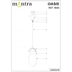 OASIS * COLGANTE LED 12W ORO - DIMABLE TRIAC