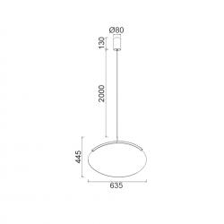 OASIS * COLGANTE LED 15W ORO - DIMABLE TRIAC