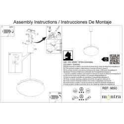OASIS * COLGANTE LED 15W ORO - DIMABLE TRIAC