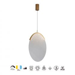 OASIS * COLGANTE LED 15W ORO - DIMABLE TRIAC