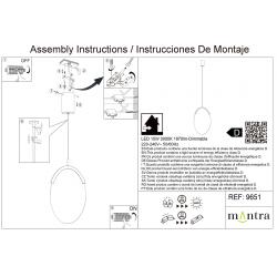 OASIS * COLGANTE LED 15W ORO - DIMABLE TRIAC