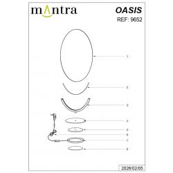 OASIS * SOBREMESA LED 15W ORO - GRANDE