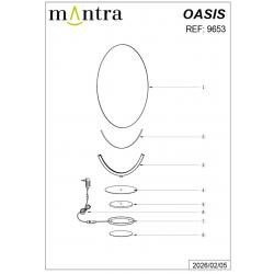 OASIS * SOBREMESA LED 12W ORO - PEQUEÑA