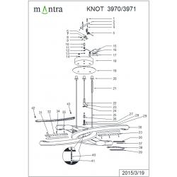 ***OFER/DES*** KNOT * LAMPARA 6L NEGRA