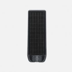 Farola Led Solar Bazan 300w 6500k Gris 3980lm Ip65 C/mando Y Sensor Movimiento Y Crepuscular 64x24x6cm