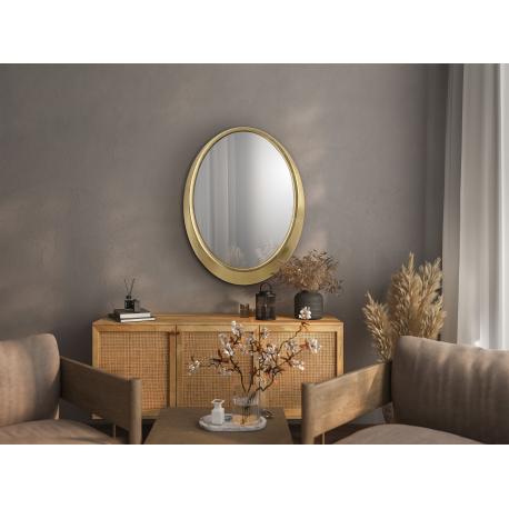 ALAN - ESPEJO OVAL ORO