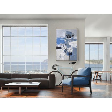 PAISAJE AZUL- ACRILICO 83X123