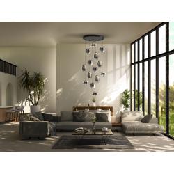 ONICE- LAMPARA 14L NEGRO-SMOKE