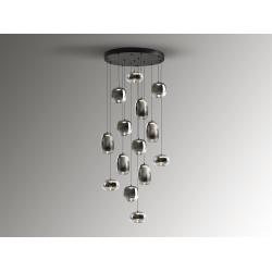 ONICE- LAMPARA 14L NEGRO-SMOKE