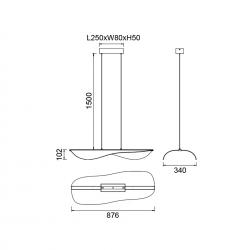 BIANCA CCT * COLGANTE LED GRANDE