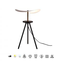 ABISAL * SOBREMESA LED 12W - PEQUEÑA Madera oscura CCT 2700-5700K