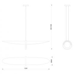 ORBITA * LÁMPARA LED - 2700K DIMMABLE NEGRO