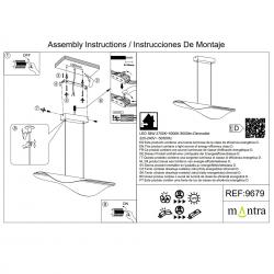 BIANCA CCT * LÁMPARA  LED GRANDE - 110 CM - 58W
