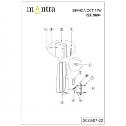 BIANCA CCT * APLIQUE LED