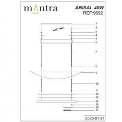 ABISAL * LÁMPARA LED 40W CCT 2700-5700K RF