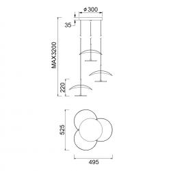 ABISAL * LÁMPARA LED 48W CCT 2700-5700K RF