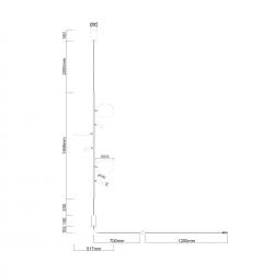 ZYRA * PIE DE SALON LED 30W - 2700K
