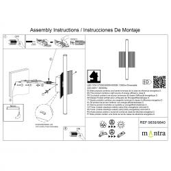 VELA * Aplique LED 10W CCT 2700K-4000K-5000K W204mm NEGRO
