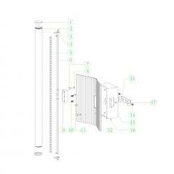VELA * Aplique LED 10W CCT 2700K-4000K-5000K W204mm ORO