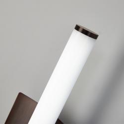 VELA * Aplique LED 10W CCT 2700K-4000K-5000K W150mm Marrón oscuro cepillado