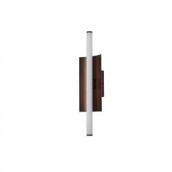 VELA * Aplique LED 10W CCT 2700K-4000K-5000K W150mm Marrón oscuro cepillado