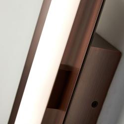 VELA * Aplique LED 10W CCT 2700K-4000K-5000K W150mm Marrón oscuro cepillado