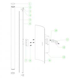 VELA * Aplique LED 10W CCT 2700K-4000K-5000K W150mm ARENA