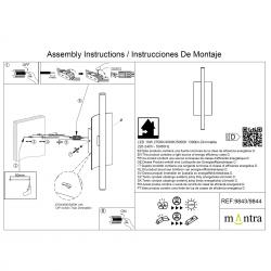 VELA * Aplique LED 10W CCT 2700K-4000K-5000K W150mm ARENA