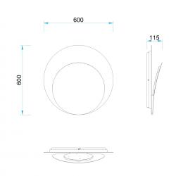 ASTRA * Aplique LED 48W 2700K TRIAC