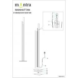 ***DES*** MANHATTAN* PIE DE SALON 200CM ORO-ROSA VER. CCT -- 9198