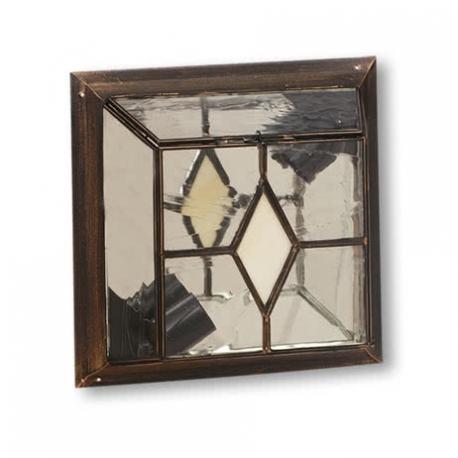 Plafon Pequeño Califa 1xe27 Oro Viejo/Beis 10x25x25 Cm - Imagen 1