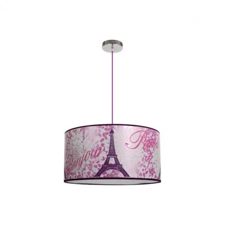 Colgante Peq. Eiffel Rosa 1xe27 Regx35 D - Imagen 1