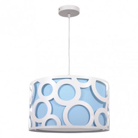 Colgante Orlando Azul/blanco 1xe27 REG X30X30 Cm - Imagen 1