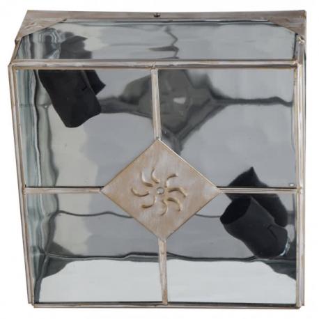 Plafon Grande Estepa Oro 2xe27 11x25x25 Cm - Imagen 1