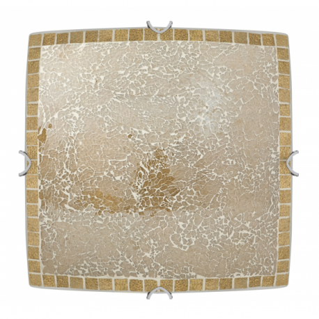 Plafon Cuadrado Carbono Ambar 4xe27 50x50 - Imagen 1